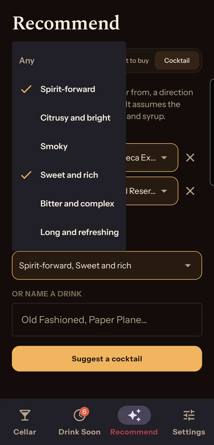 Picking flavors